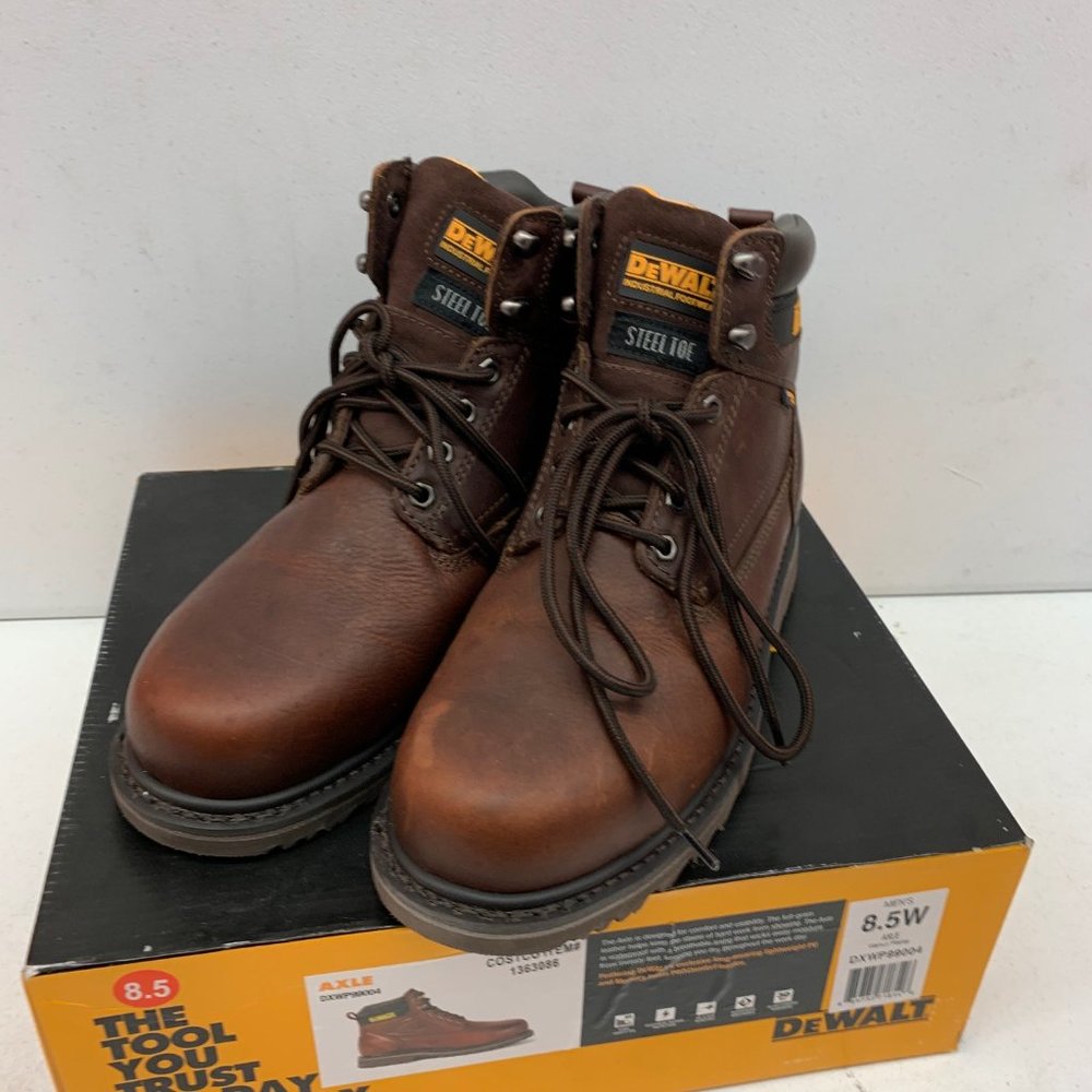 DeWALT Axle Steel Toe Work Boots Waterproof SZ 8.5